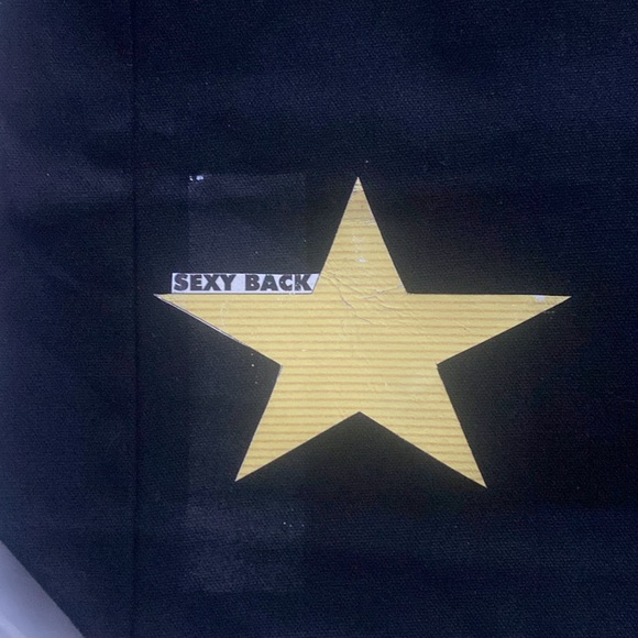 Black sexy back sexy front canvas tote about 13 x 20 See all pics description - Picture 4 of 7